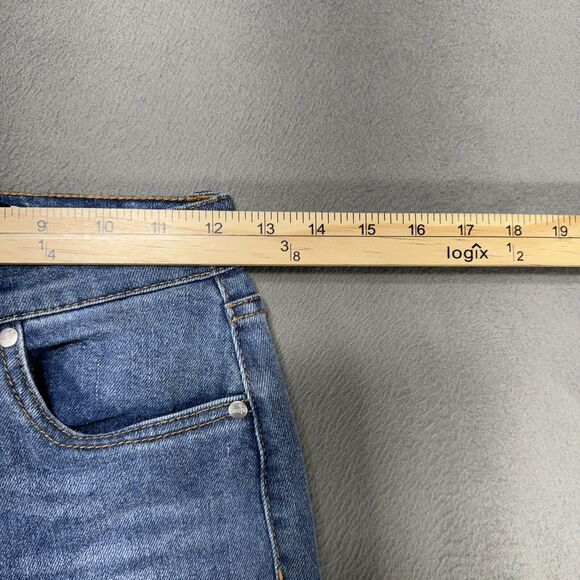Levis Silver Tab Jeans Girls 12R Blue Mini Mom Sparkle Bling Fairy Light Denim - Picture 3 of 14
